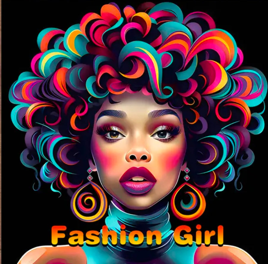 Fashion Girl Coloring Book