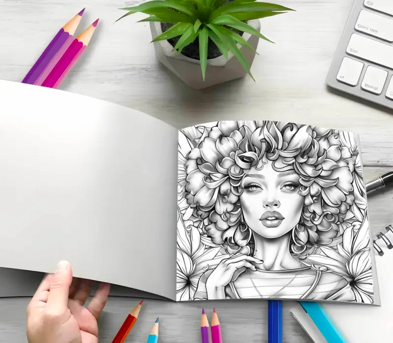 Fashion Girl Coloring Book
