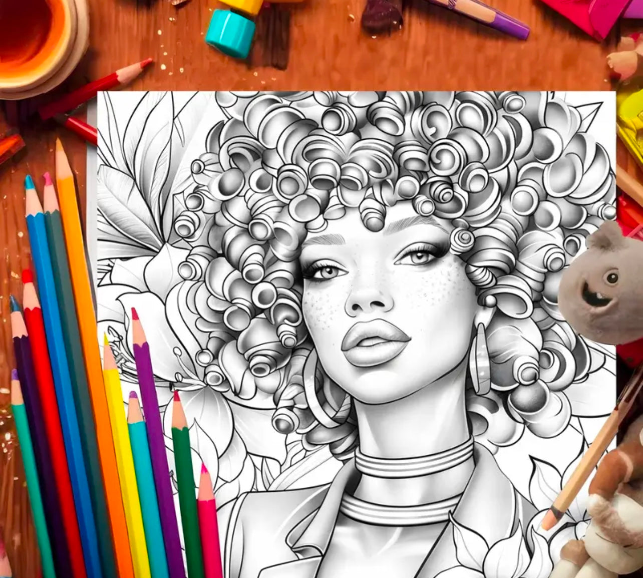 Fashion Girl Coloring Book