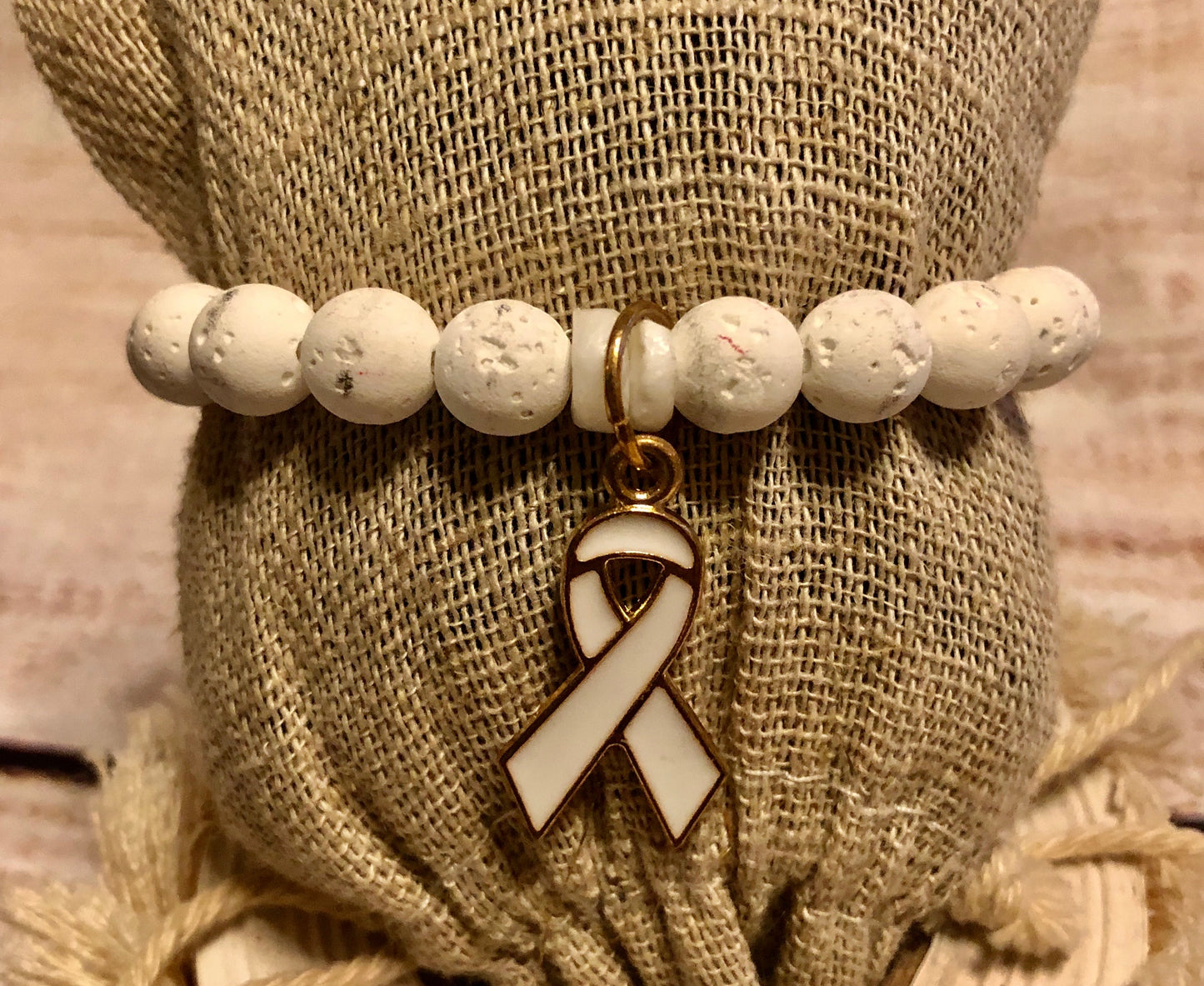 White Awareness Bracelet 2