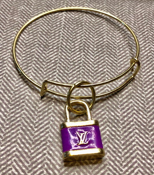 LV Lock Gold Bangle