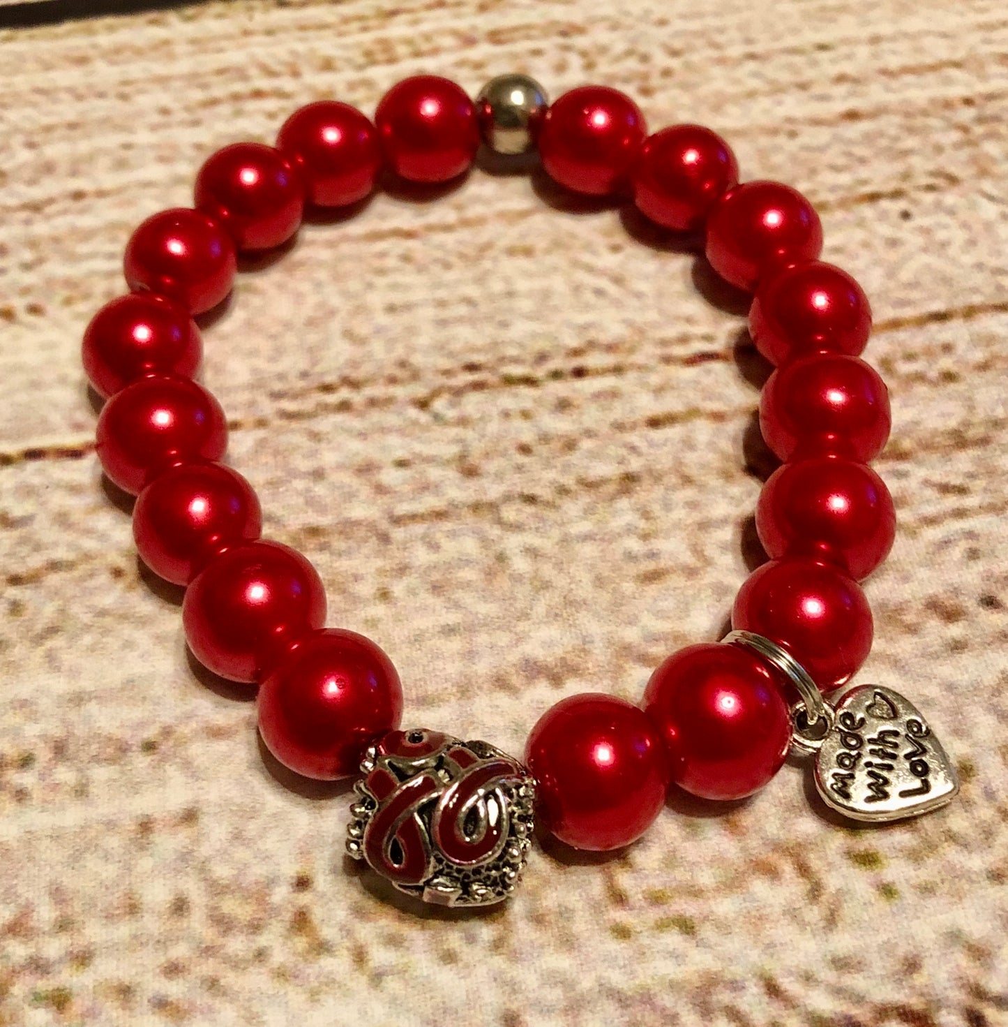 Red Awareness bracelet Ribbon Support