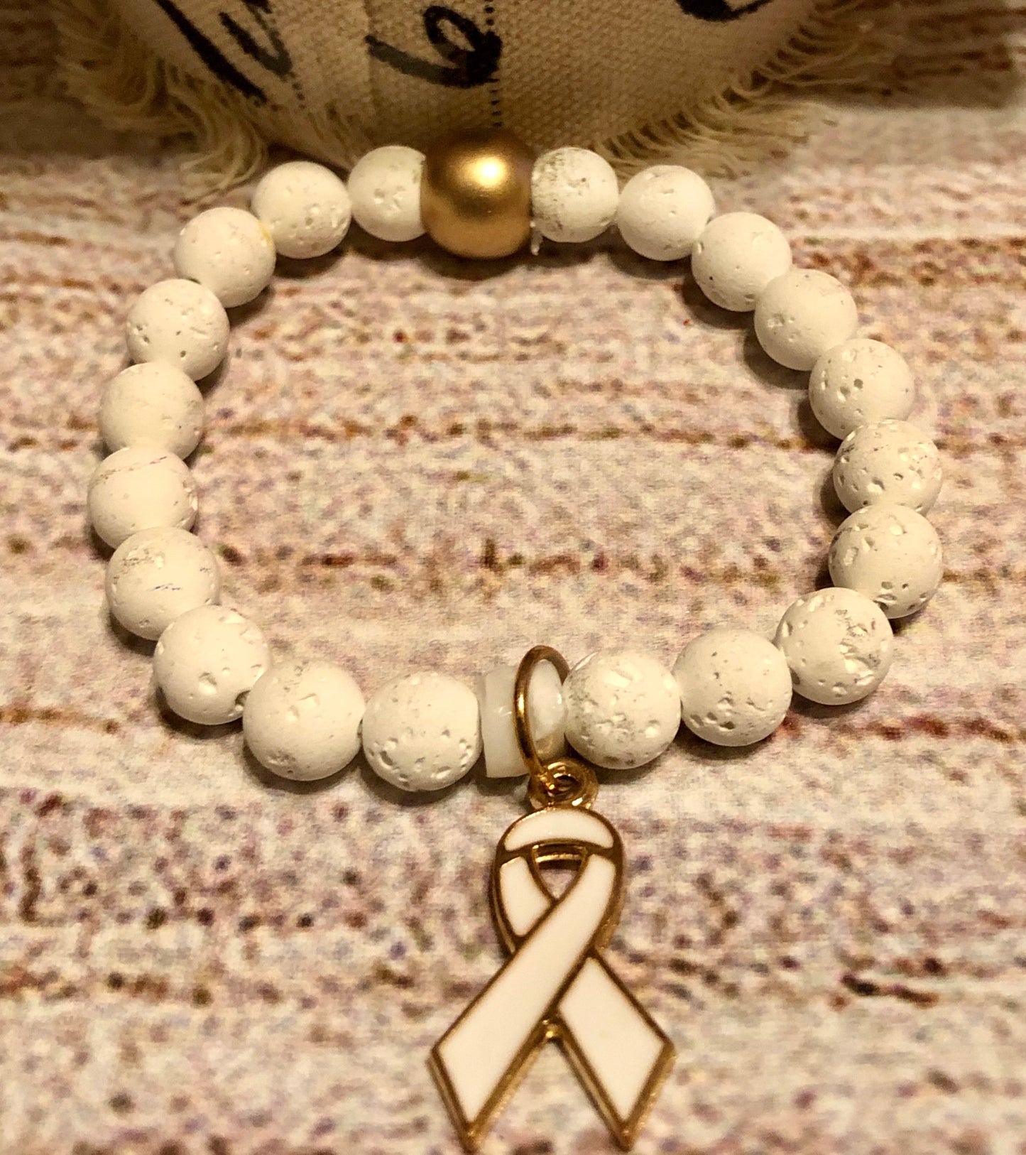 White Awareness Bracelet 2