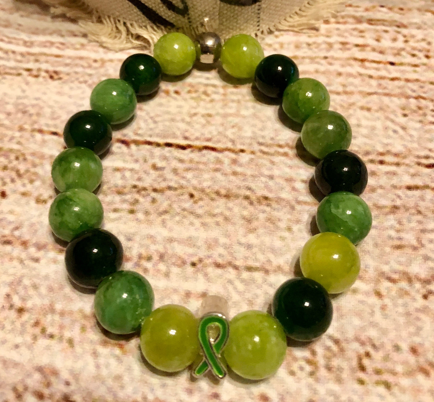 Green Awareness Mixed Beads