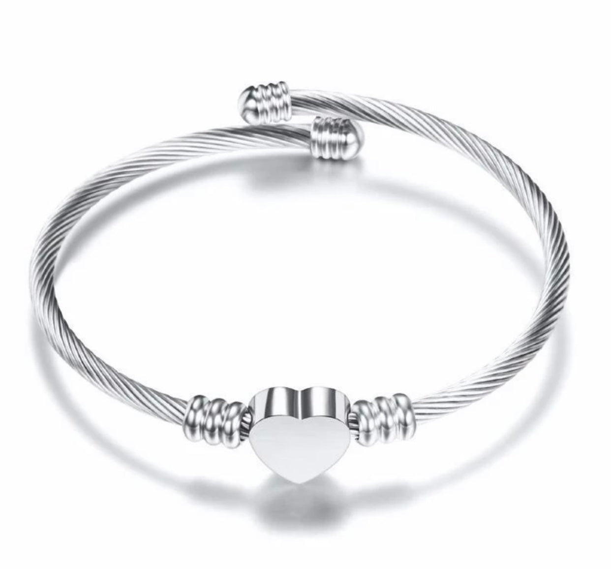 Stainless Steel Gold Plated Love Bangles