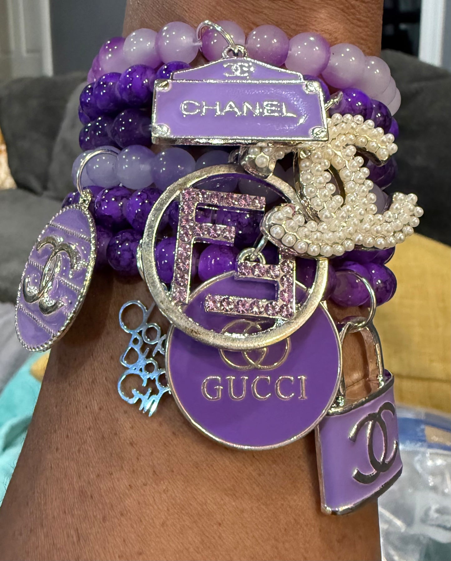 Purple Designer Inspired Casual Stacks