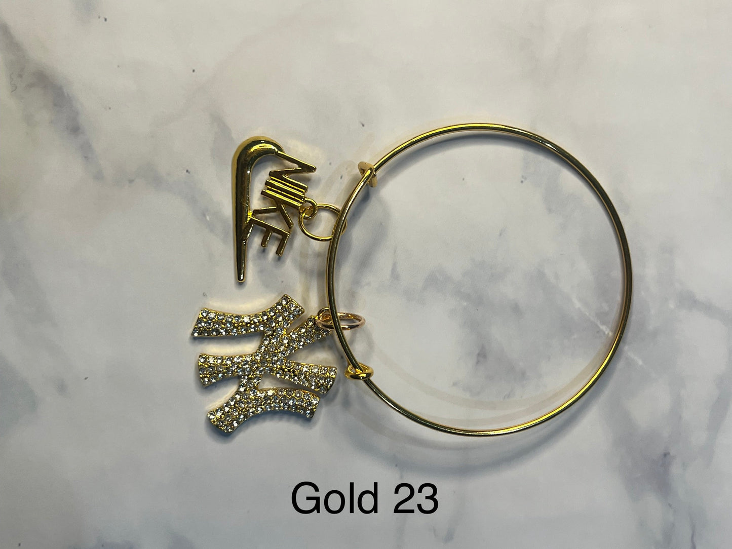 Gold Designer Inspired Bracelet-Write selection in the name box please.