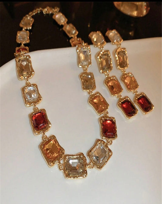 Luminous Lux Necklace and Earring set
