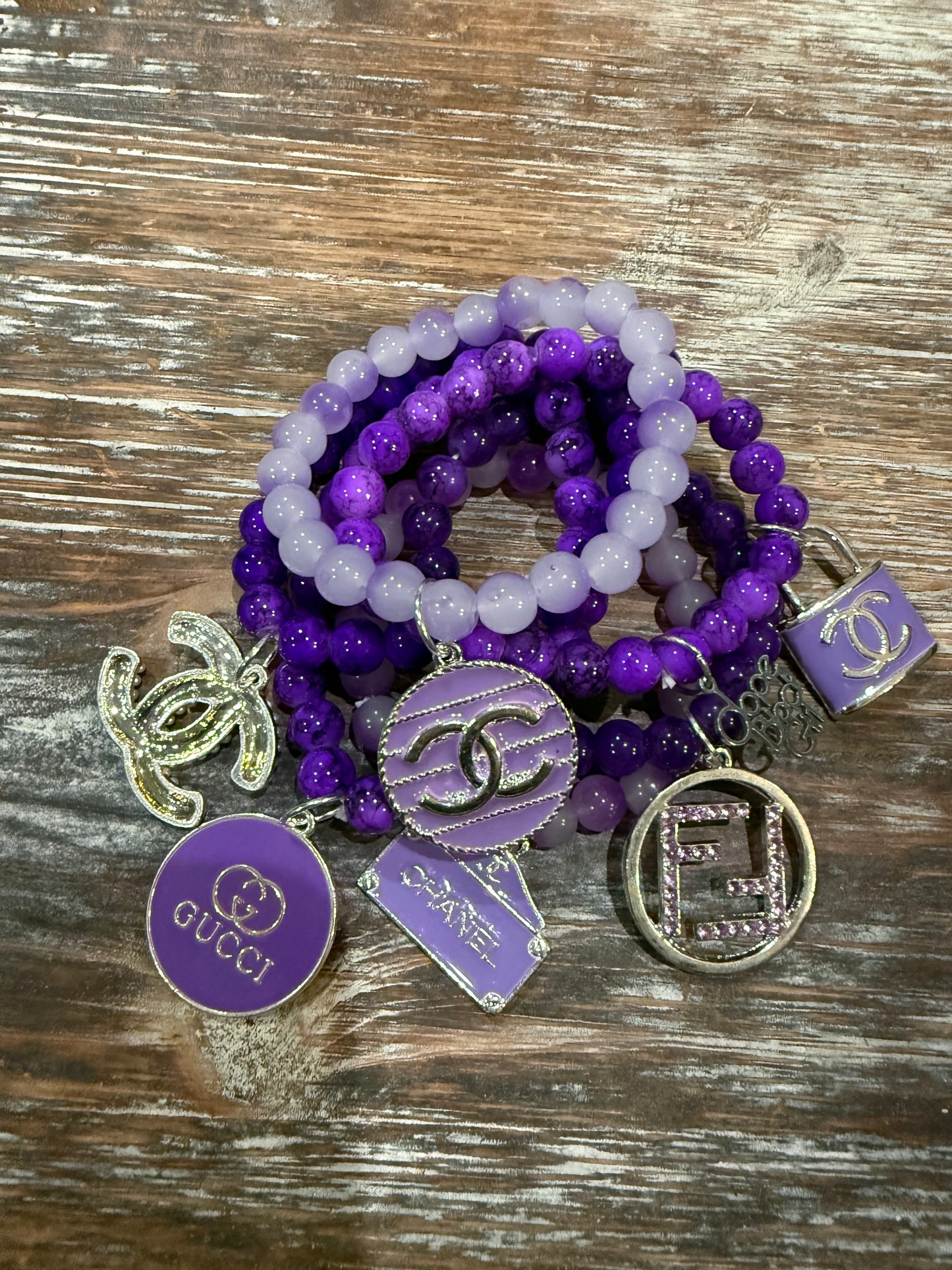 Purple Designer Inspired Casual Stacks