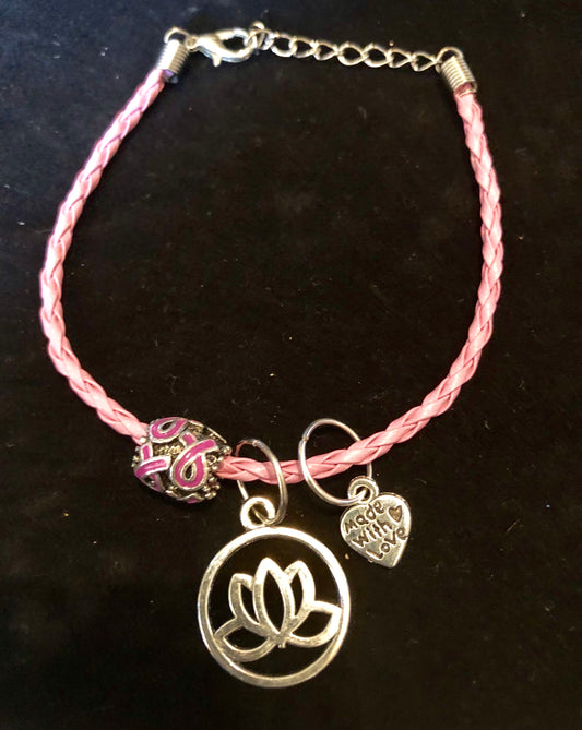 Cancer Awareness rope Bracelet