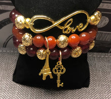 Tangerine Fire Tiger Charmed Stack