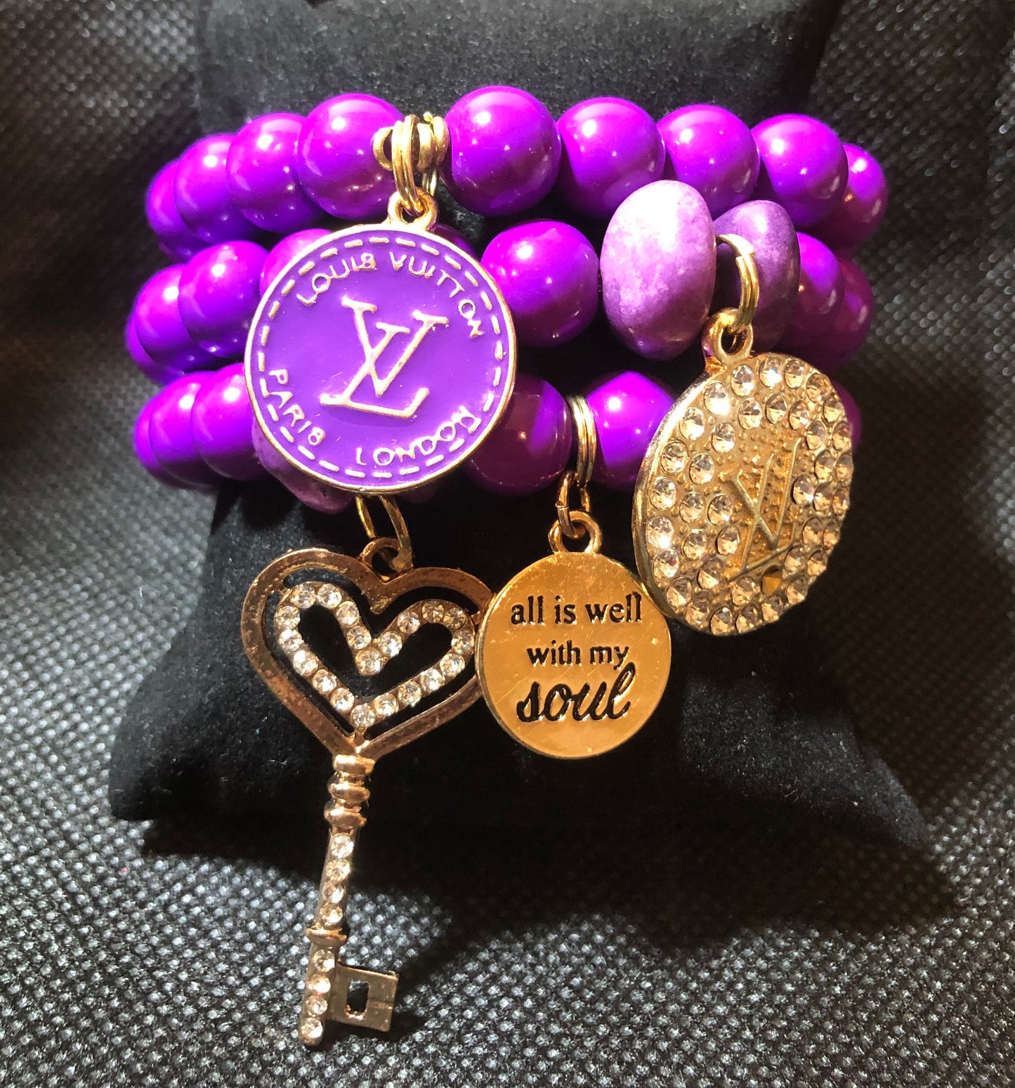 Purple LV Love Stack