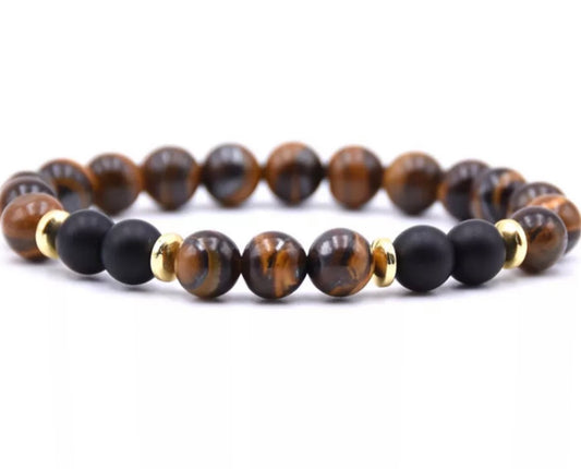 Aromatherapy Essential Oil Diffuser Bracelet Yellow Tiger Eye Stones