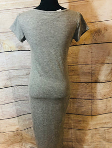 Gray Bodycon Fitted Dress