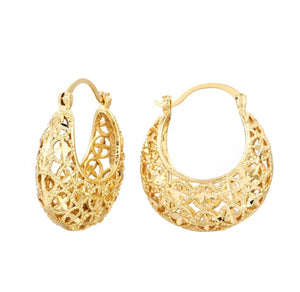 Vintage Blue Gold trendy Clover earrings