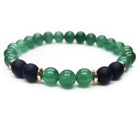 Aromatherapy Essential Oil Diffuser Bracelet Green Aventurine Stones