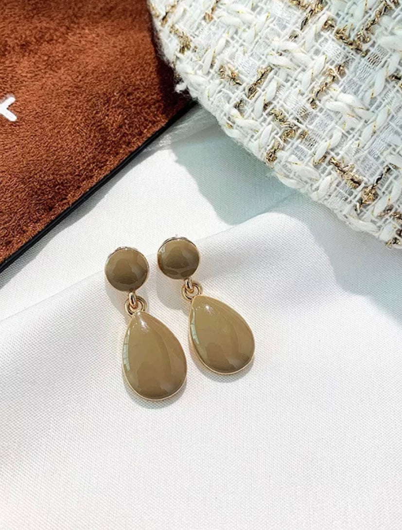 Vintage Blue Vintage Drop Style Earrings Olive Drop