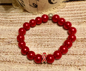 Red Awareness bracelet 2