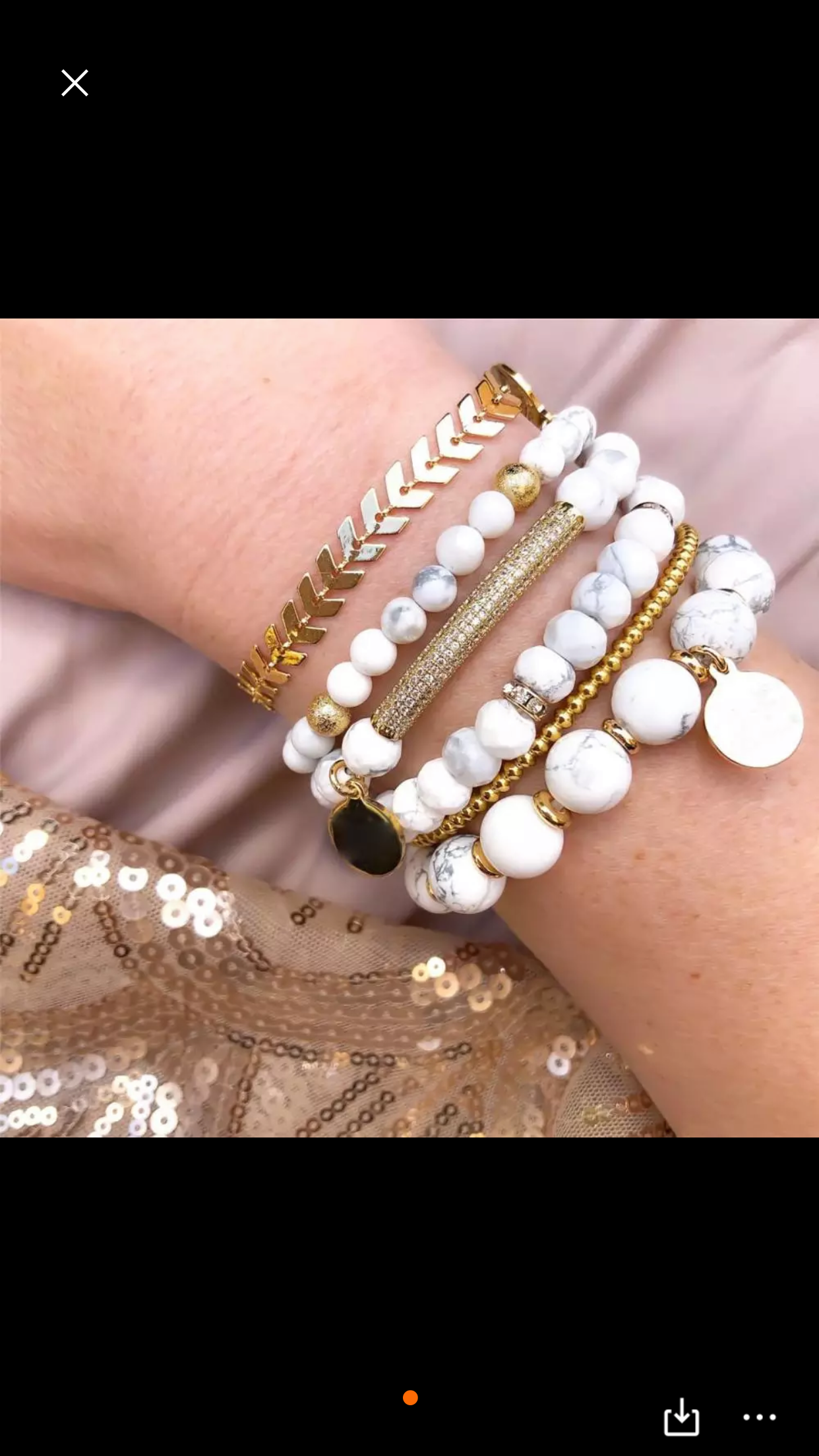 Bohemian Aromatherapy Natural Gemstone Stack White Agate