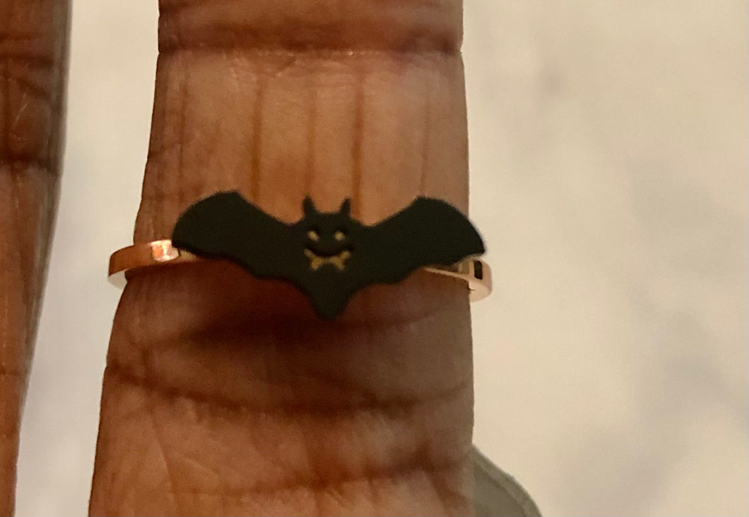 Fashion Halloween Bat Ring
