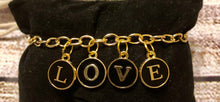 Gold Love Linked Charmed Bracelets