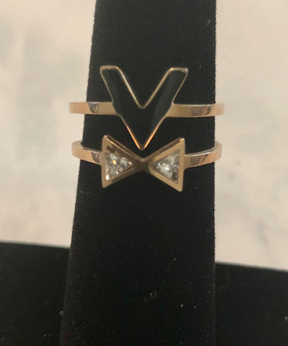 Fashion V-Tie Ring