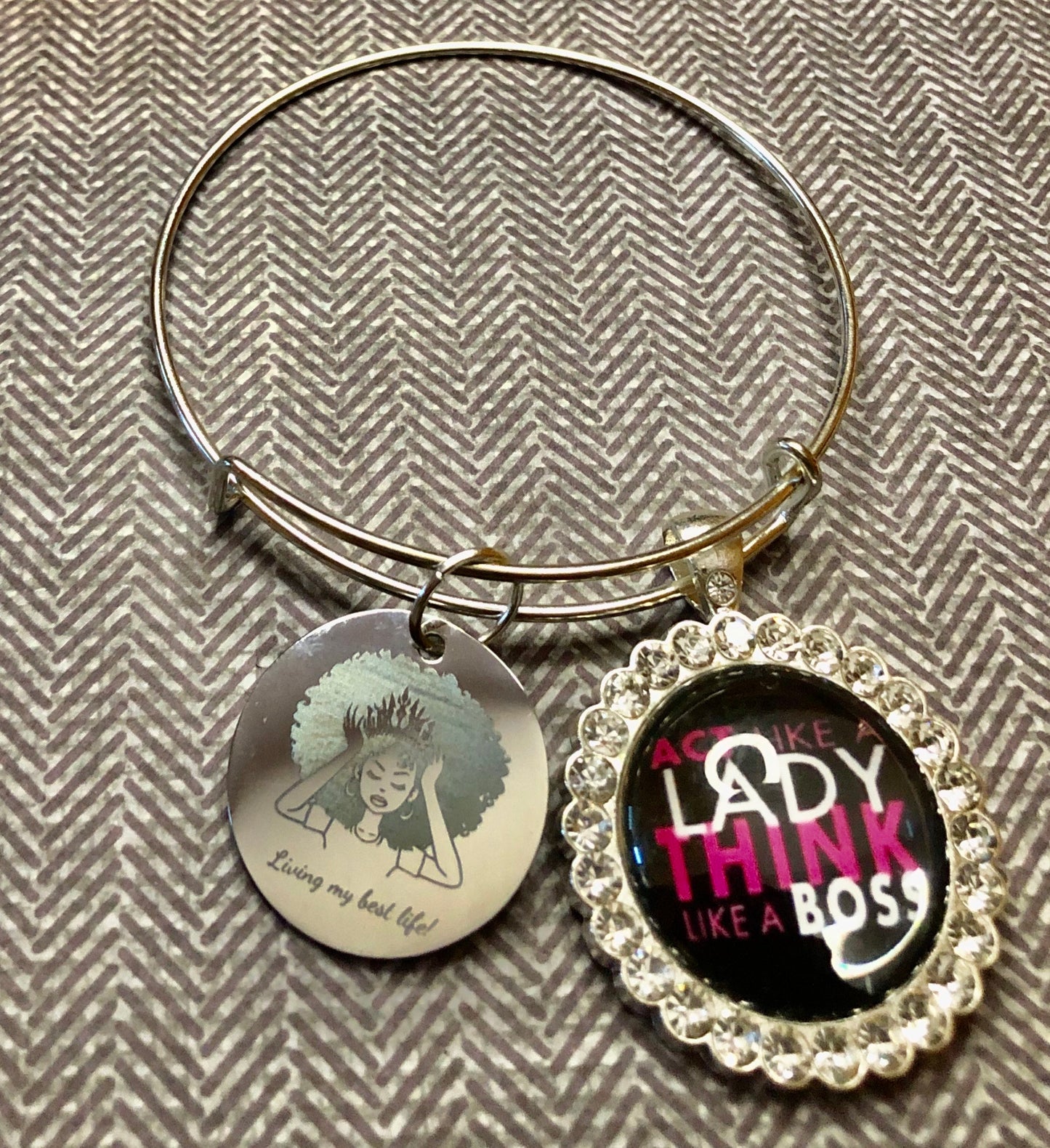 Silver Boss Bangle