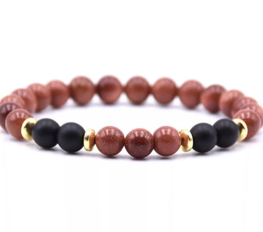 Aromatherapy Essential Oil Diffuser Bracelet Red Jasper Stones