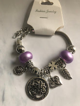Mother’s Love Charmed Bracelet Purple Matt