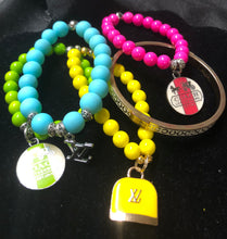 Custom Color Labels Stack w/ Coach Bangle