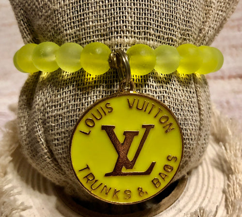 LV Yellow Frosted Beaded Bracelet III