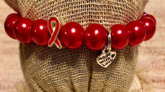 Red Awareness bracelet 3