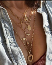 5 Layered Fashion Necklace Gold