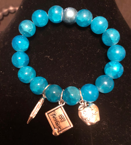 Blue Teacher Bracelet