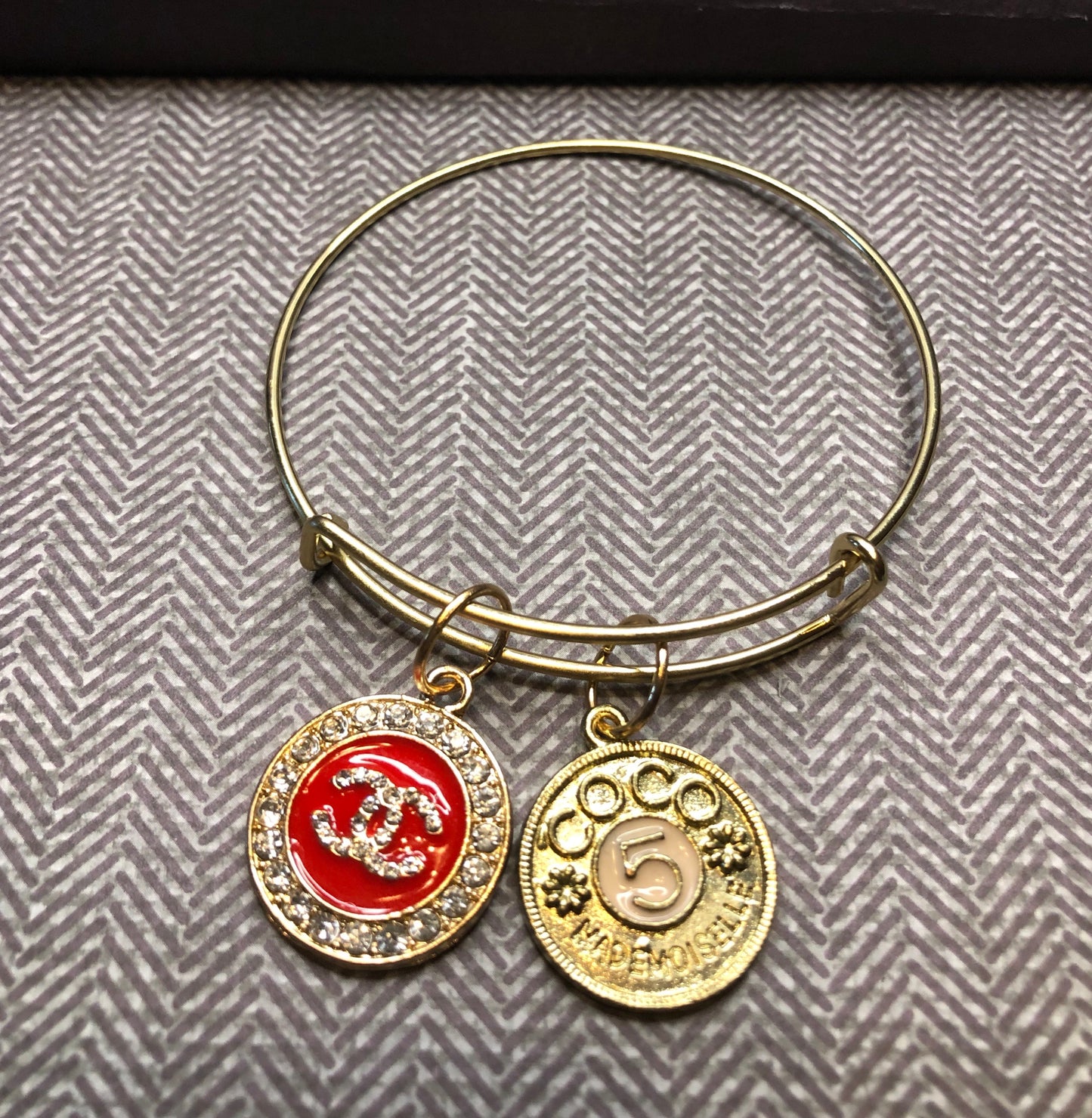 Red CC & Gold CC Charmed Bangle