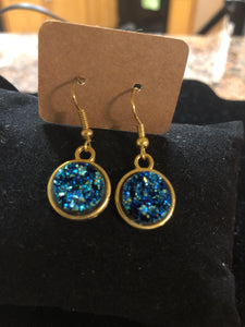 Druzy Blue Dangling earring